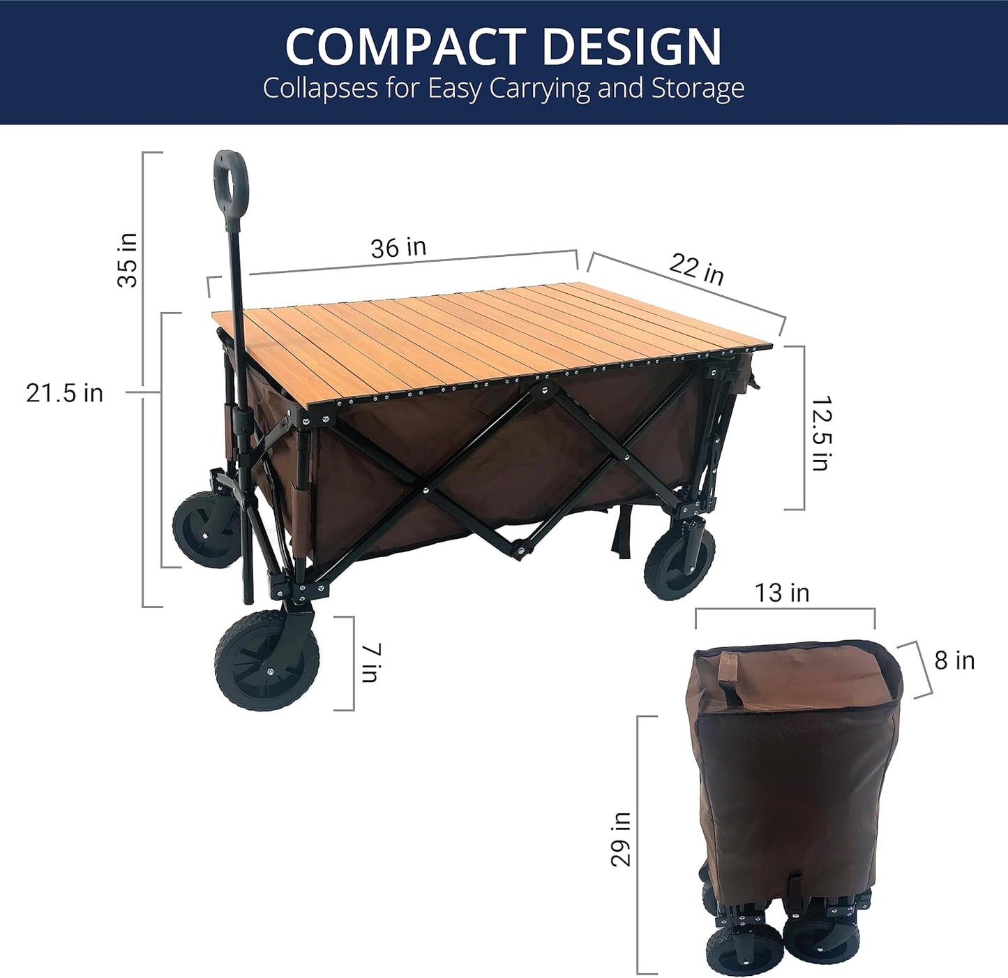 Collapsible Wagon Garden Cart
