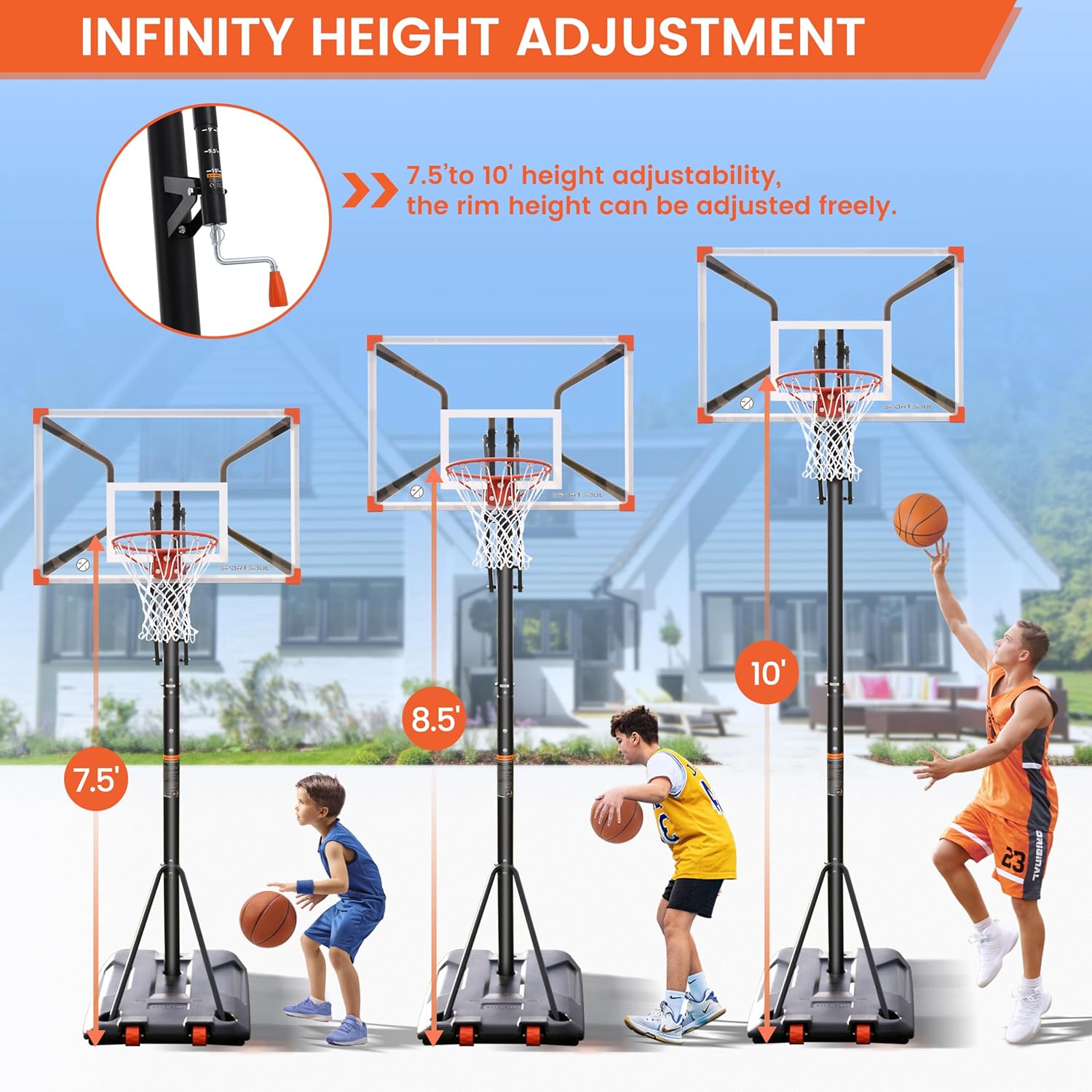 Basketball Hoop Outdoor 10ft Hoop